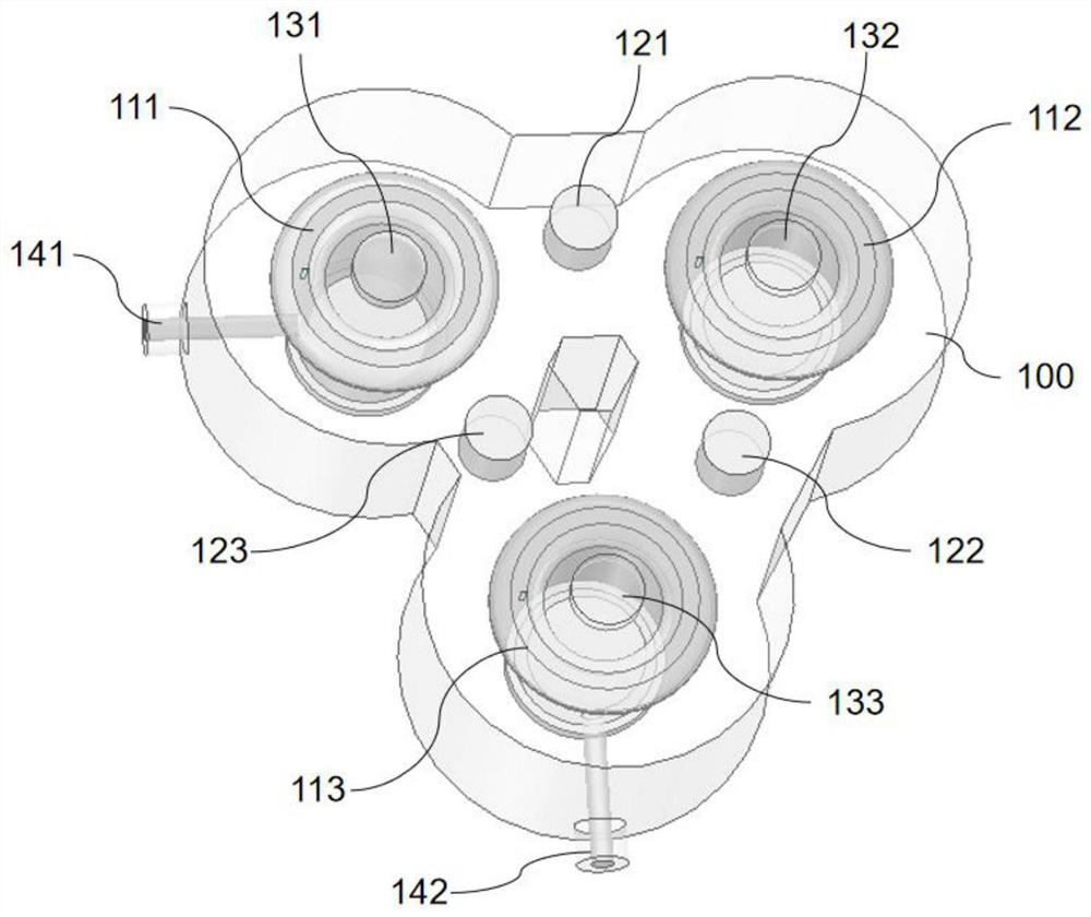 Inductive coupling assembly, cavity filter and communication radio frequency device