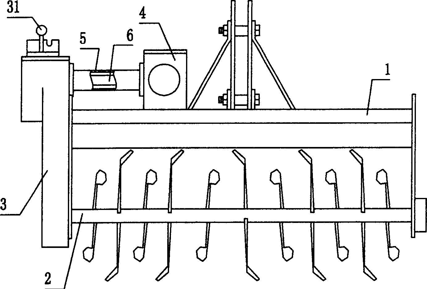 Side driving rotary cultivator