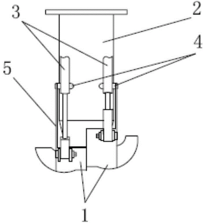 Backward steering device for propelling and direction control in water