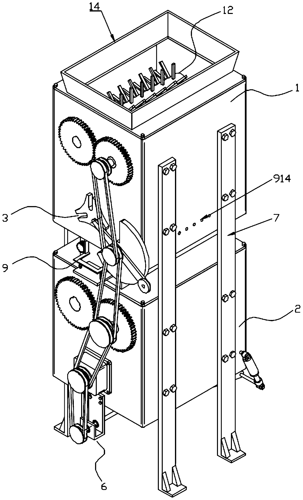 Straw treatment device for rural areas