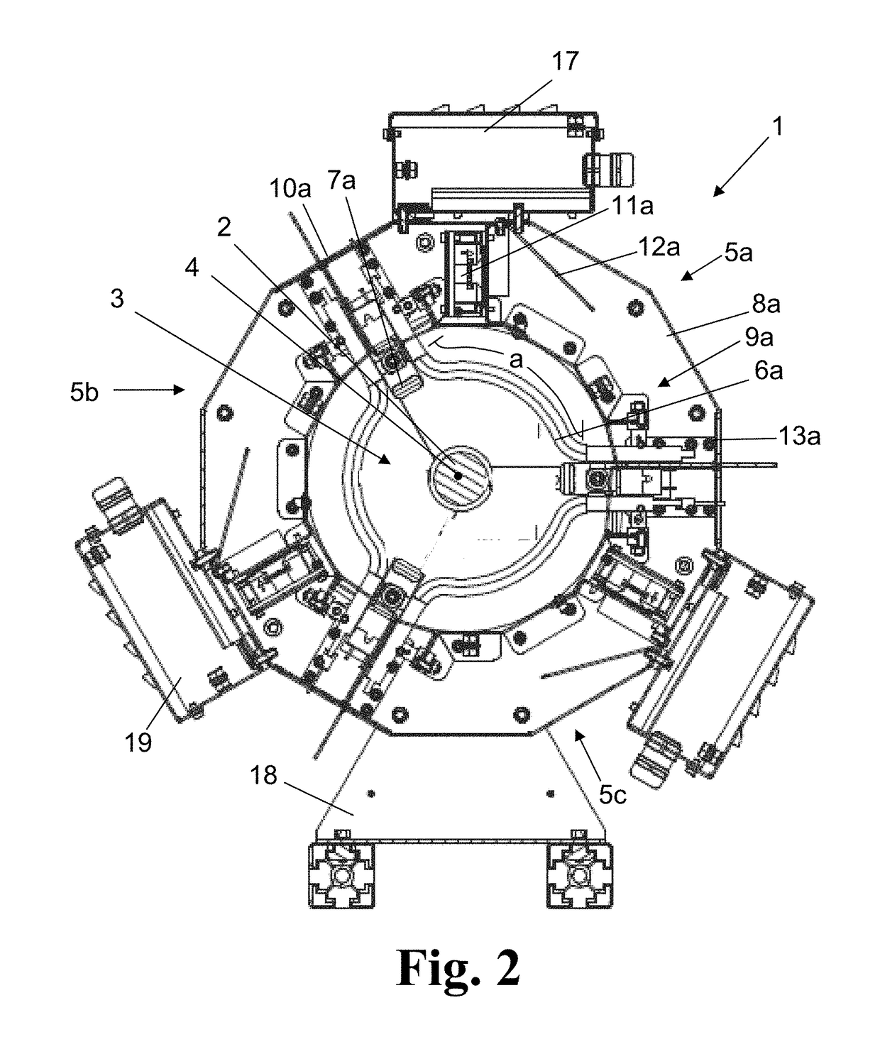 Device for irradiating a cylindrical substrate