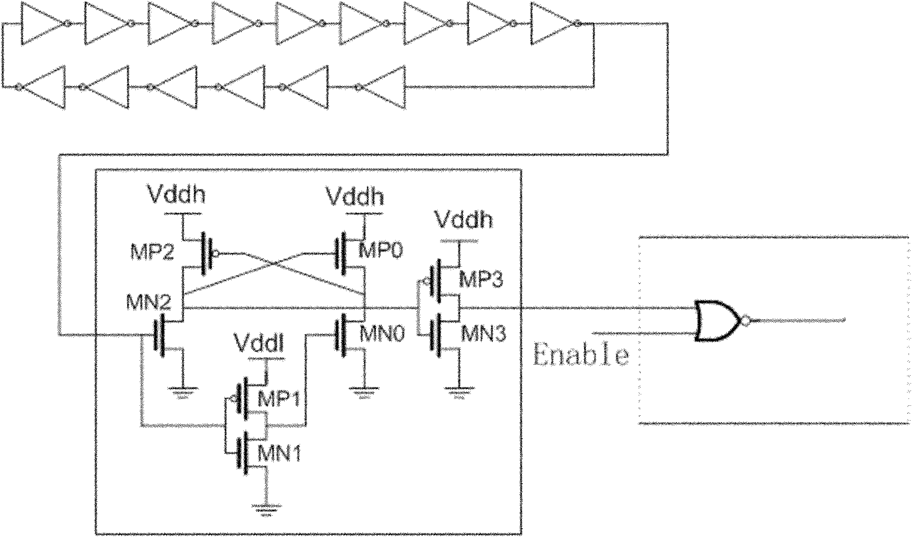 Sub-threshold value characteristic-based true random number generator