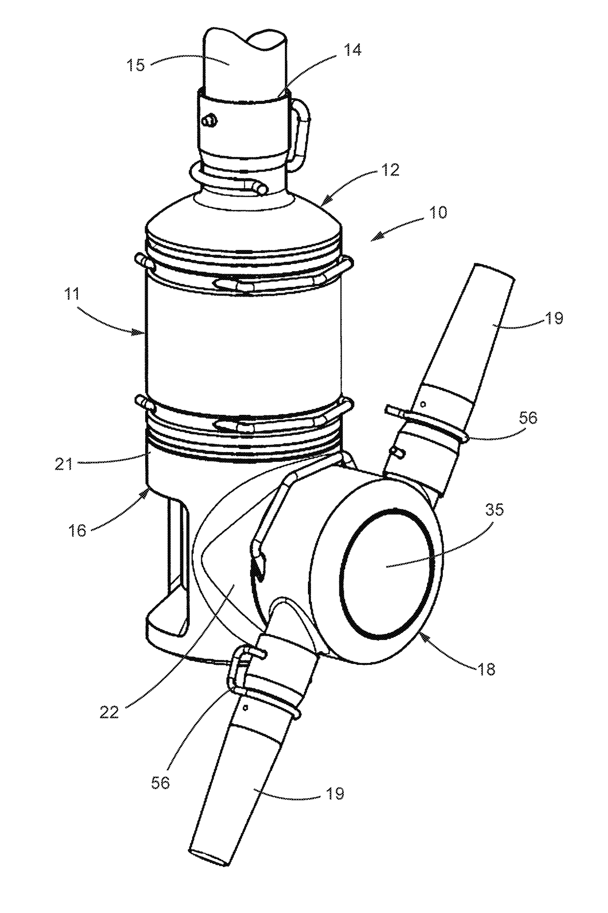 Sanitary rotary tank cleaning apparatus