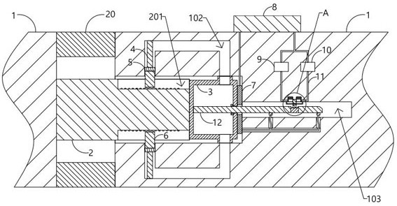 Connecting structure of precast concrete wall and construction method of connecting structure