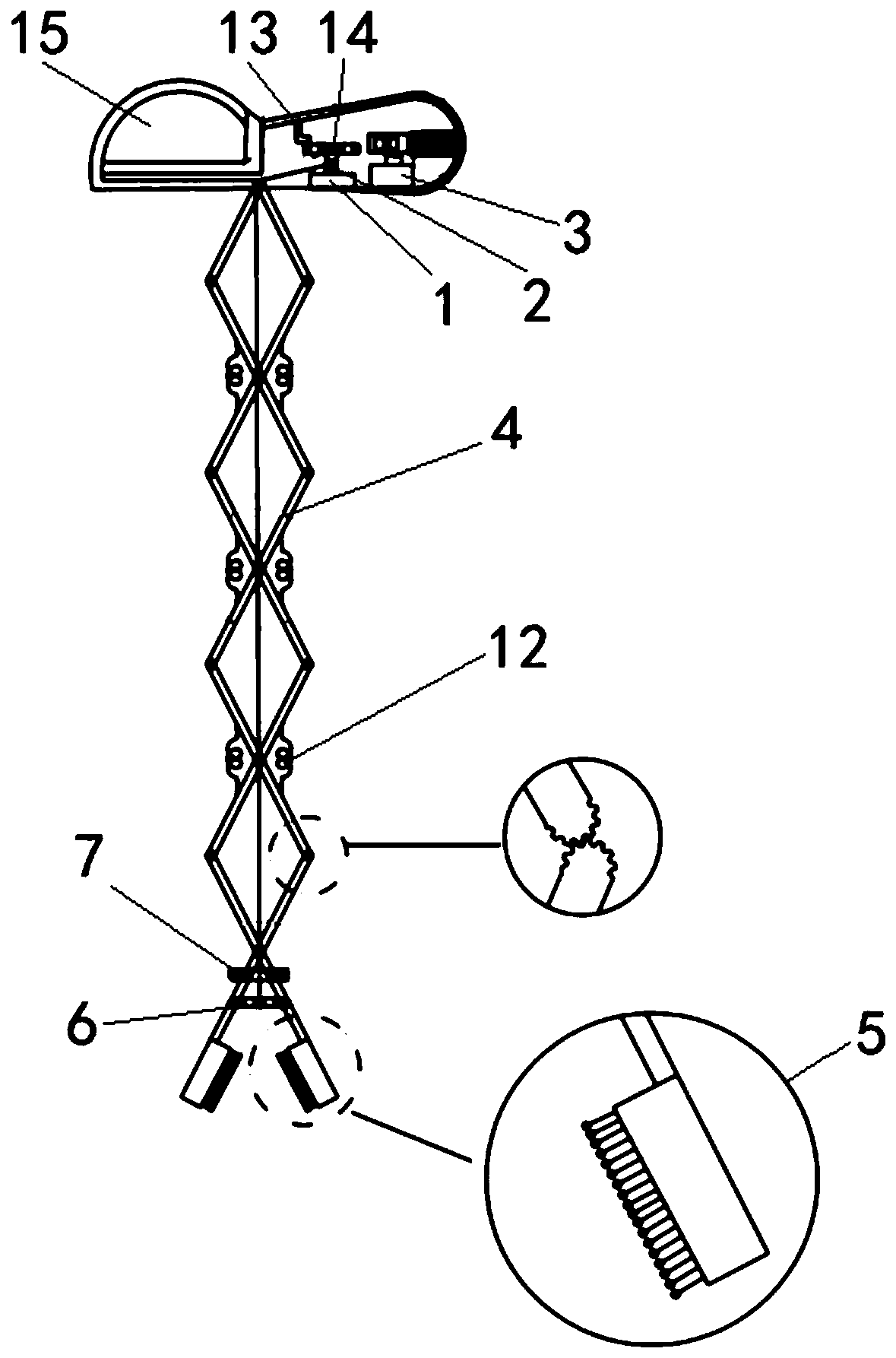 Auxiliary walking device with falling detection function