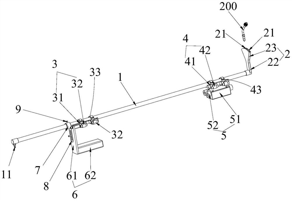 Pipe welding gas supply device