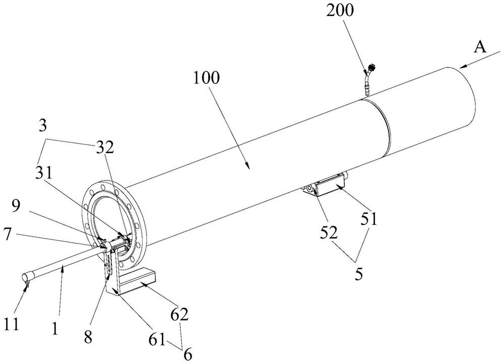 Pipe welding gas supply device