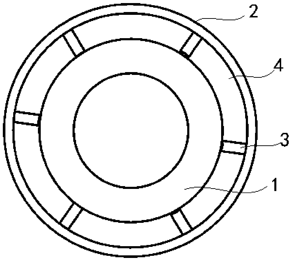 Plastic pipe capable of being protected against high-temperature deformation