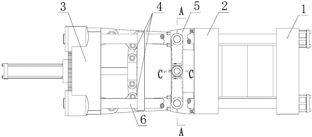 Automatic universal mold clamping mechanism for die casing machine or injection molding machine