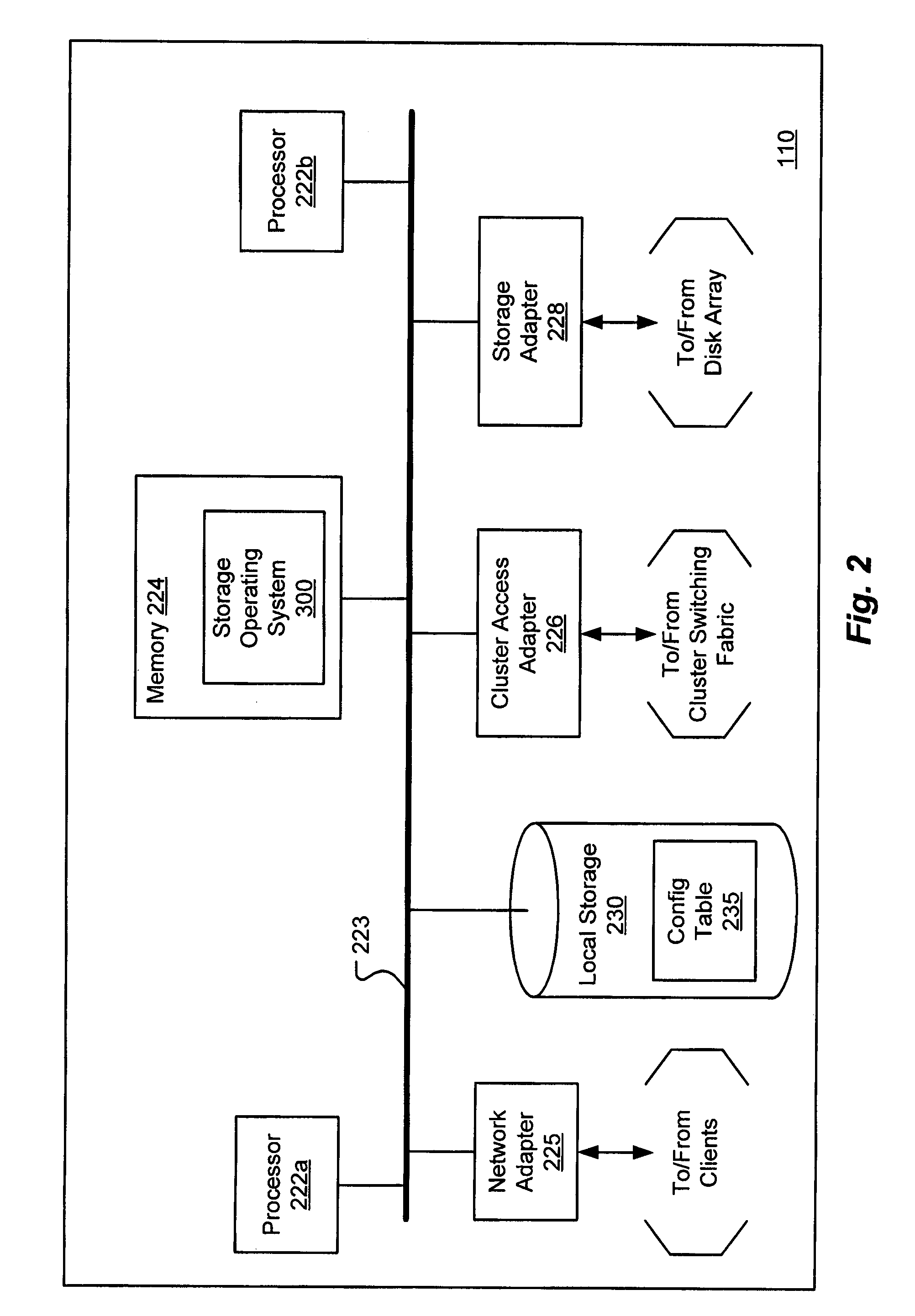 System and method for filtering information in a data storage system