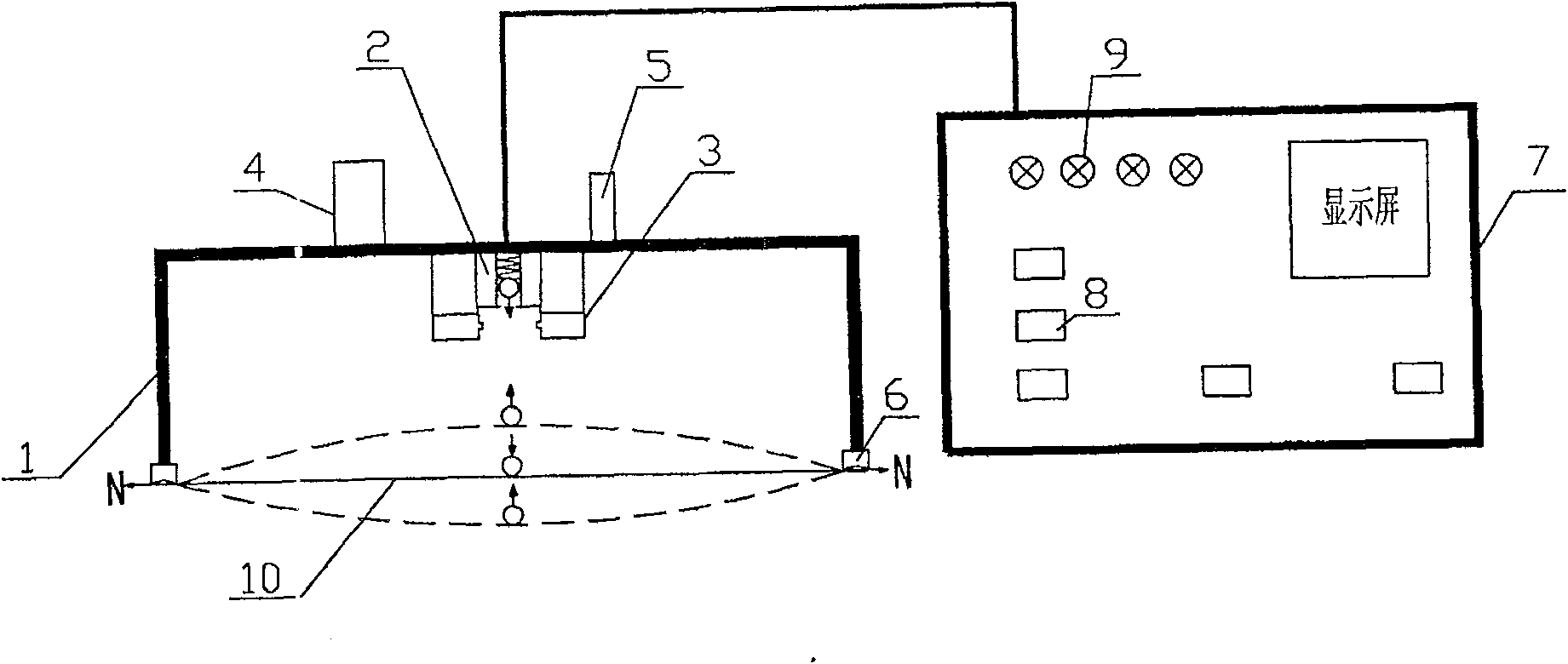 Construction film structure pre-tension measurement method and apparatus thereof