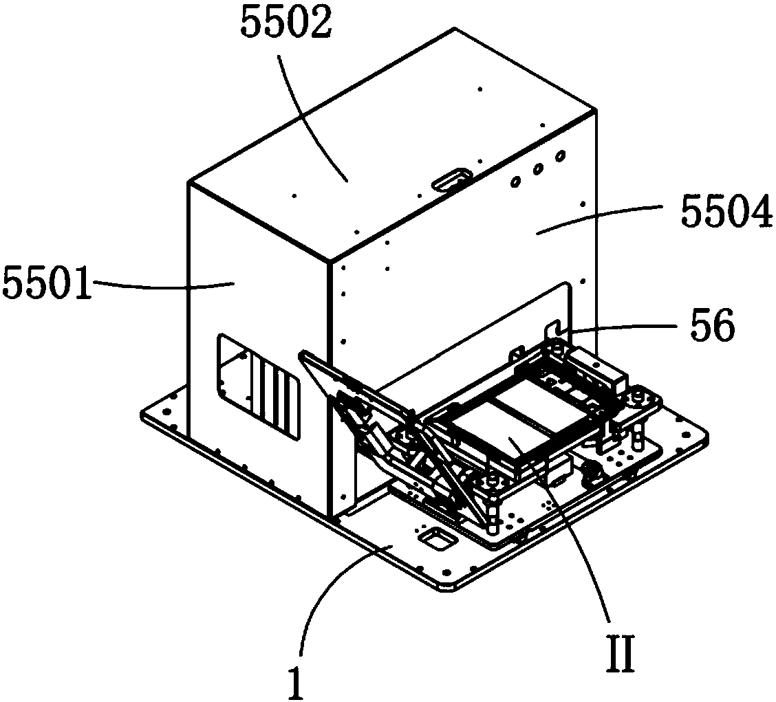 A battery pressing fixture