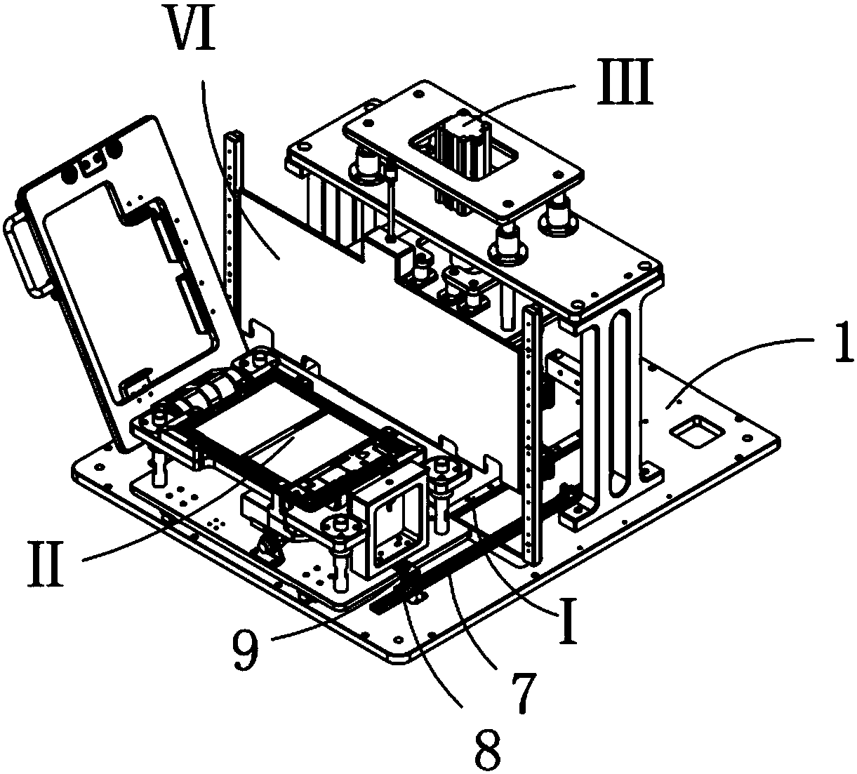 A battery pressing fixture