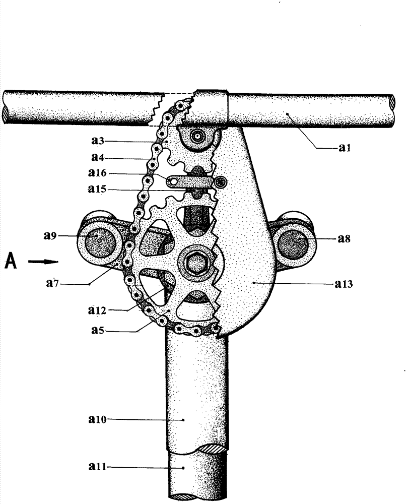 Safety steering toque reduction force multiplication handlebar