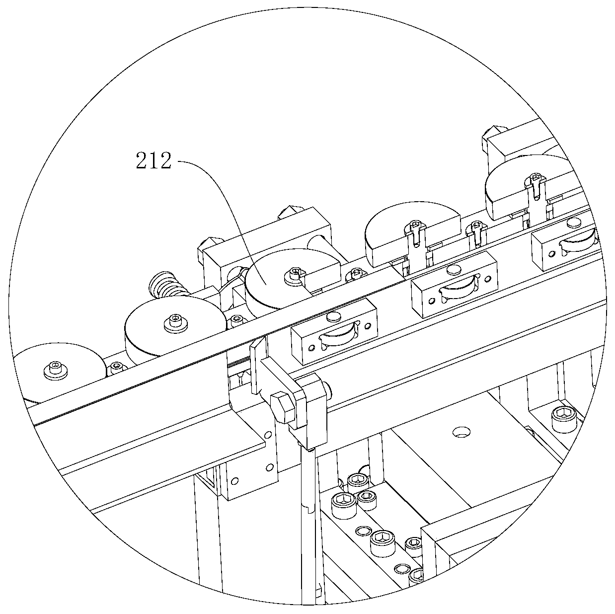 Automatic feeding punch production line