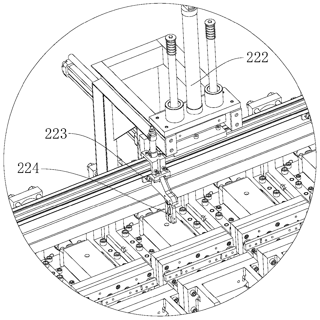 Automatic feeding punch production line