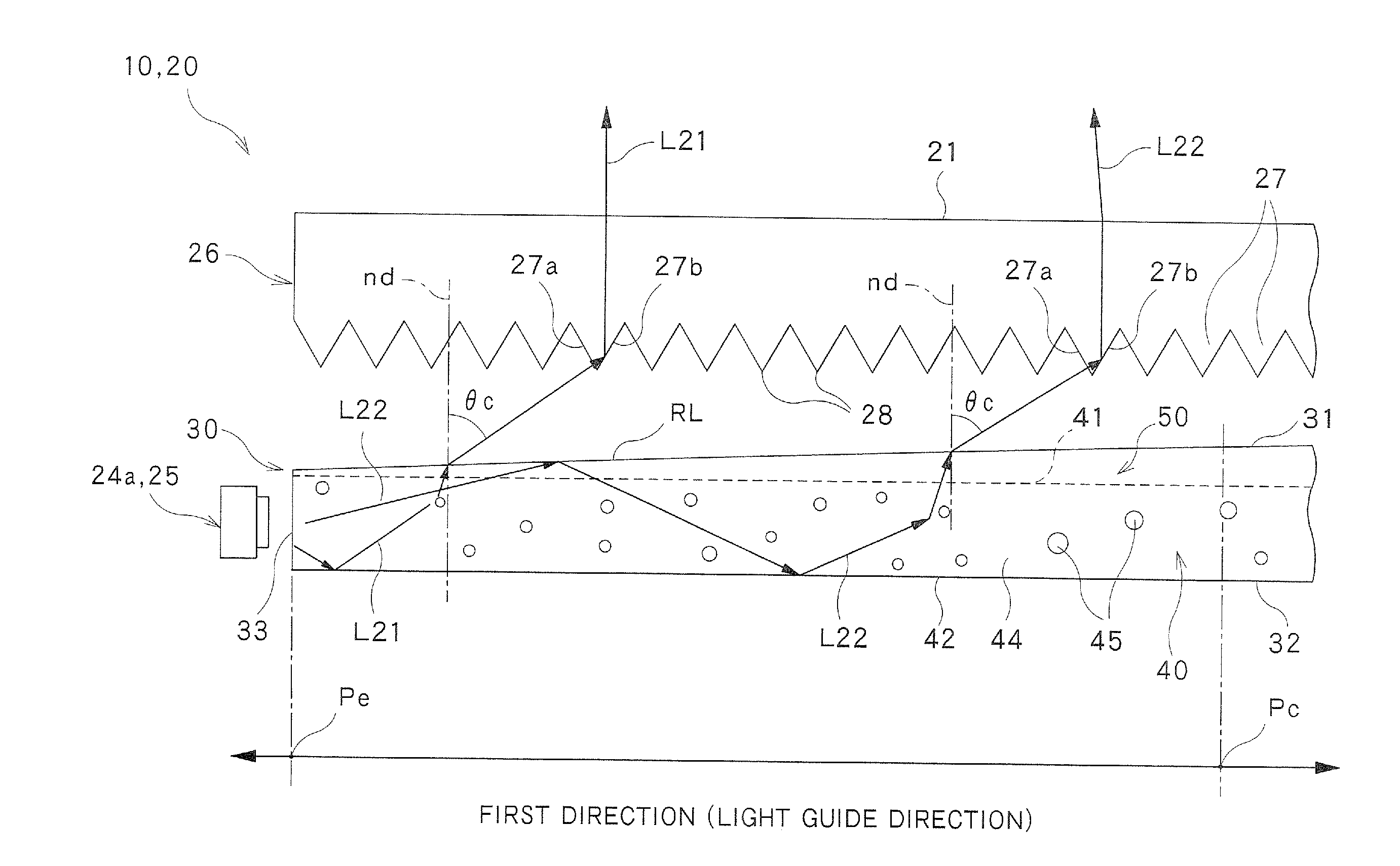 Light guide plate, sufrace light source device, and display device