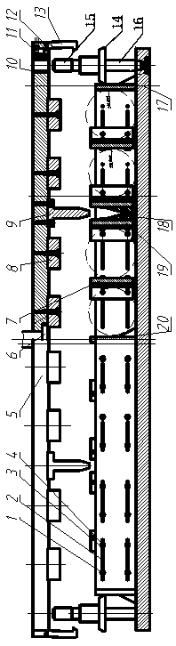 Rectangular section bamboo forming device and method