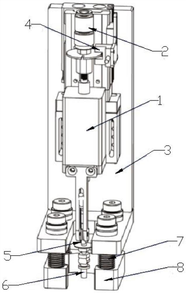 A device for detecting chip stacking during testing