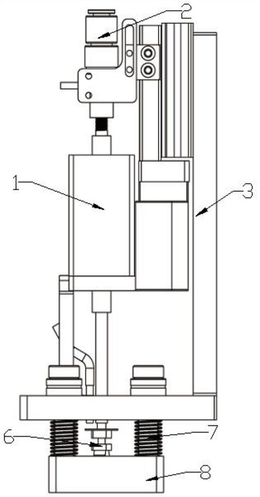 A device for detecting chip stacking during testing