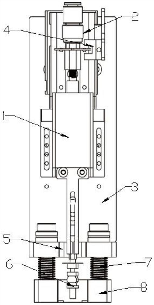 A device for detecting chip stacking during testing