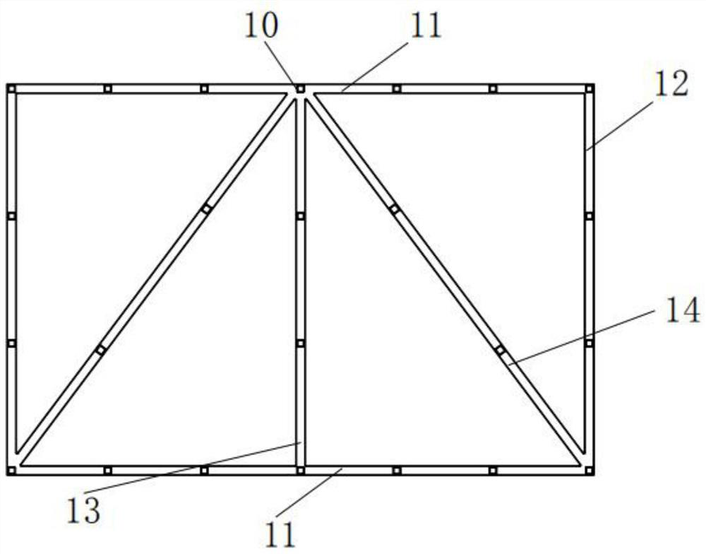 Climbing frame mesh sheet and production method thereof