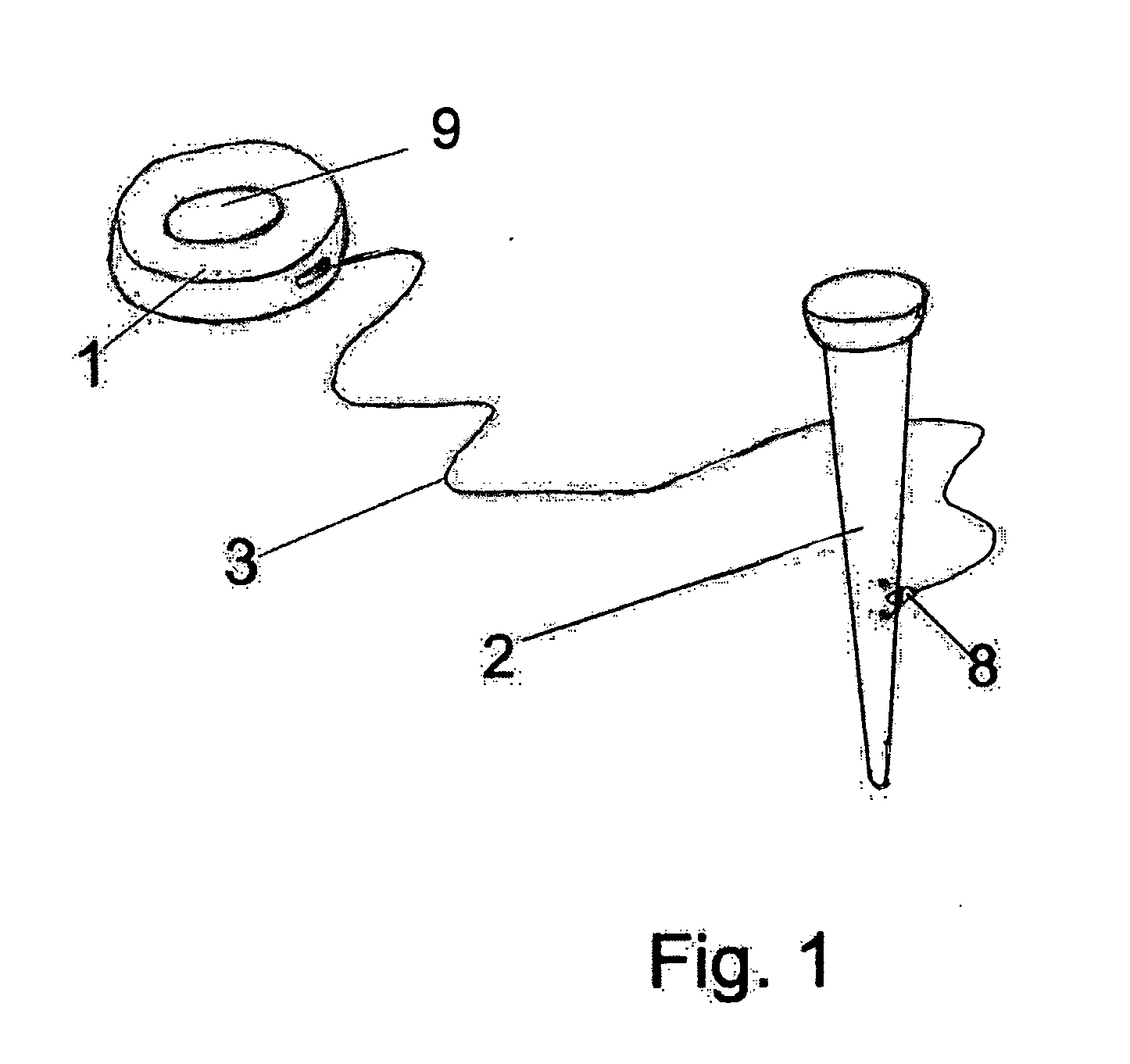 Golf tee rewinding device