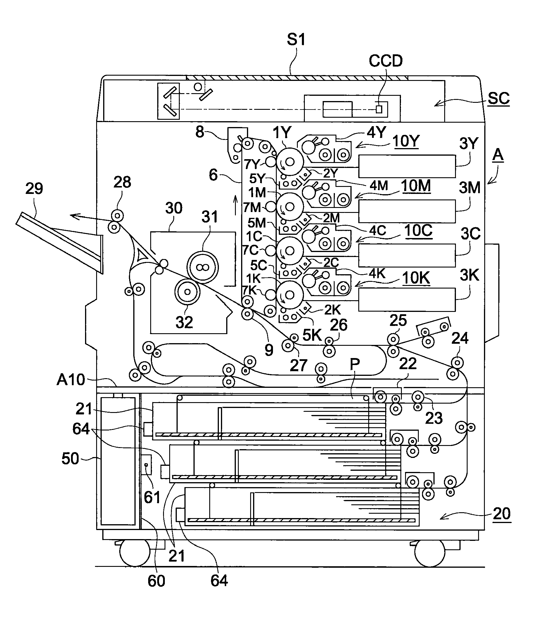 Image forming apparatus with dehumidifying heater