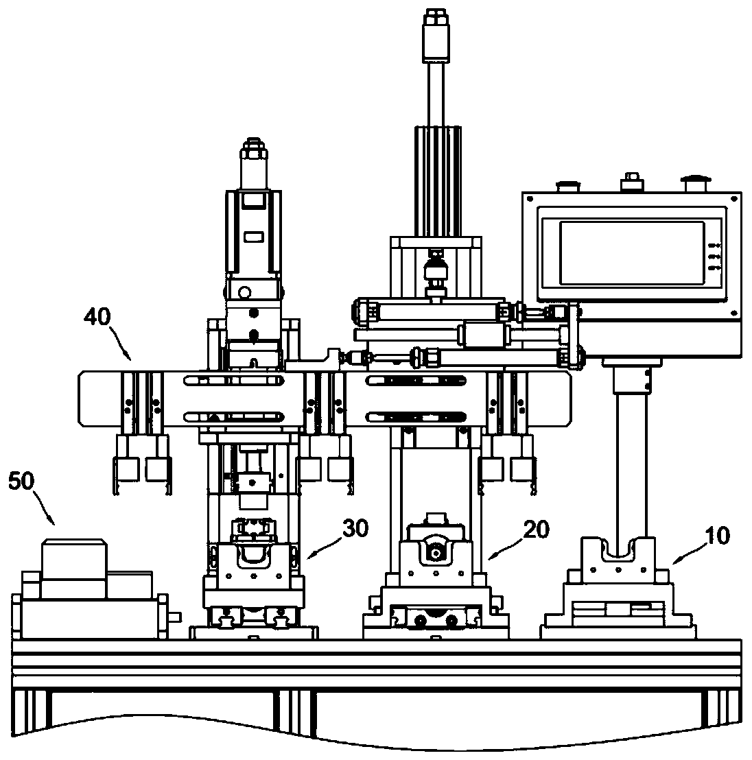 An automatic tightening device for stop valve nuts