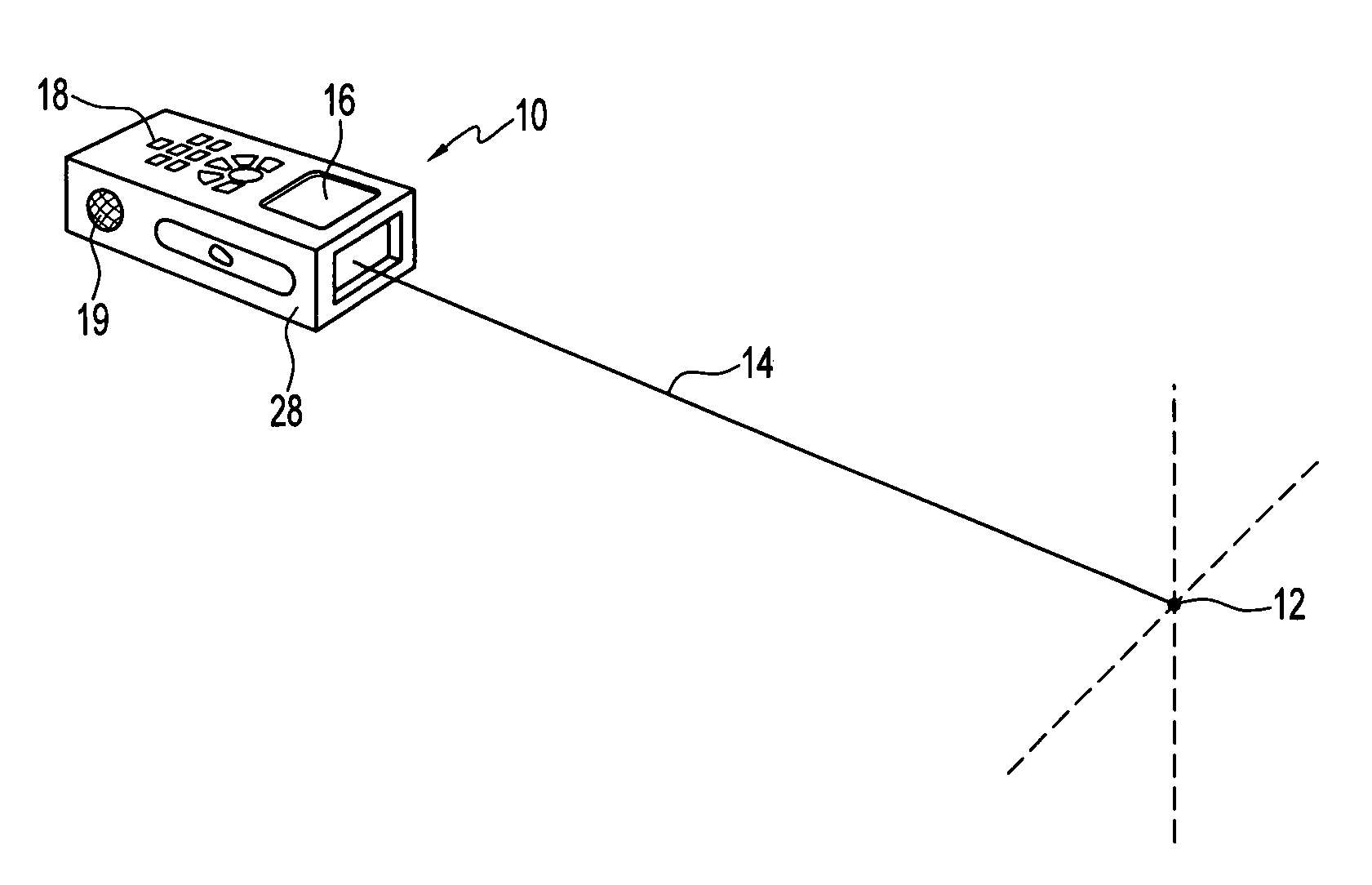 Handheld optical distance measurement device