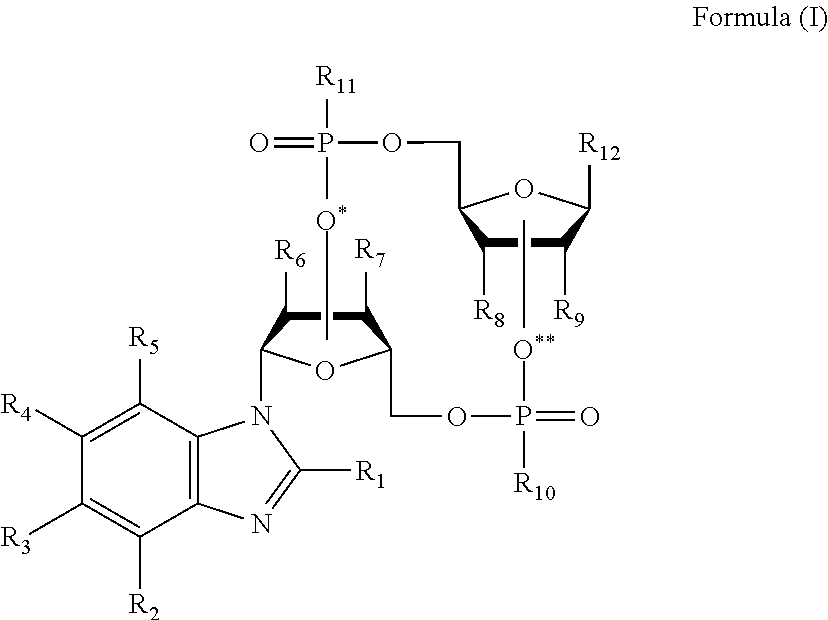 Cyclic dinucleotides containing benzimidazole, method for the production of same, and use of same to activate stimulator of interferon genes (sting)-dependent signaling pathways