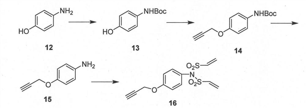 A kind of bisethylene sulfonamide linker and its preparation and application