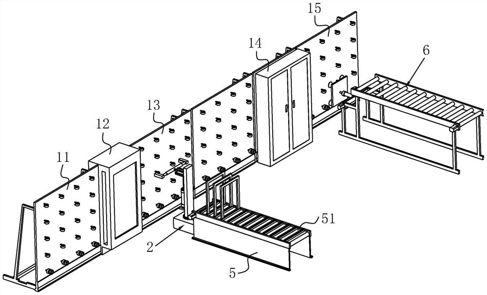 Hollow glass production line