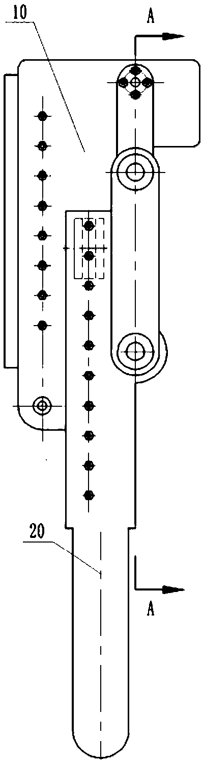 A closed-chain walking leg mechanism