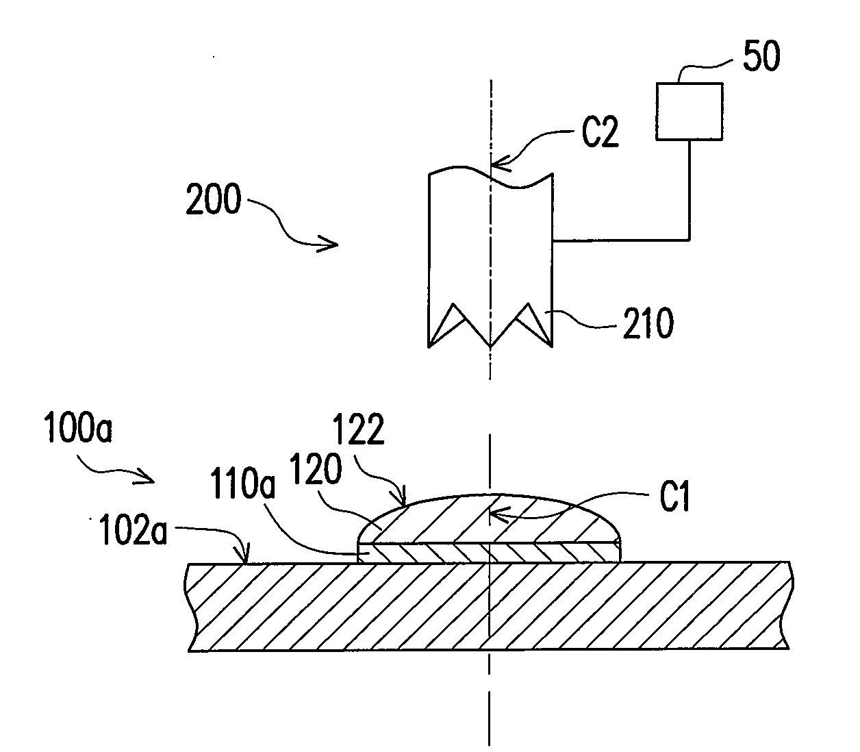 Testing probe and electrical connection method using the same