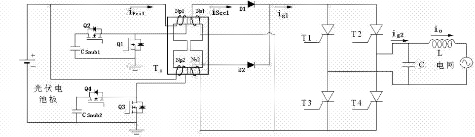 Integrated magnetics based interleaved flyback micropower grid-connected inverter