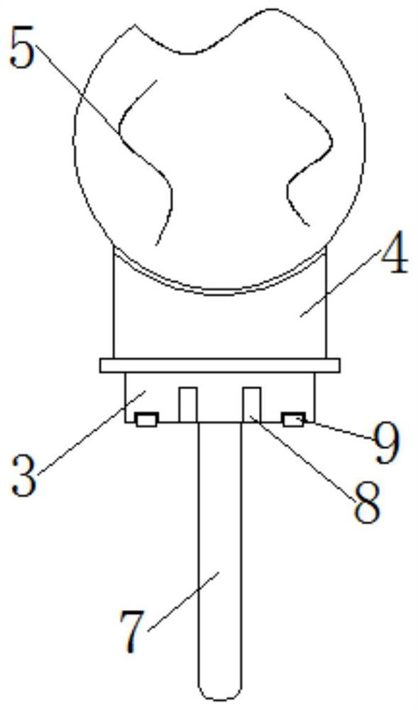 Implant device for implanting fixed false tooth