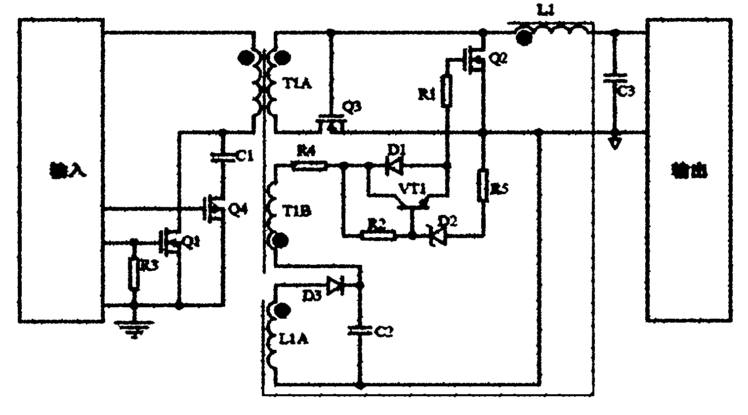 Forward topology synchronous rectification driver circuit