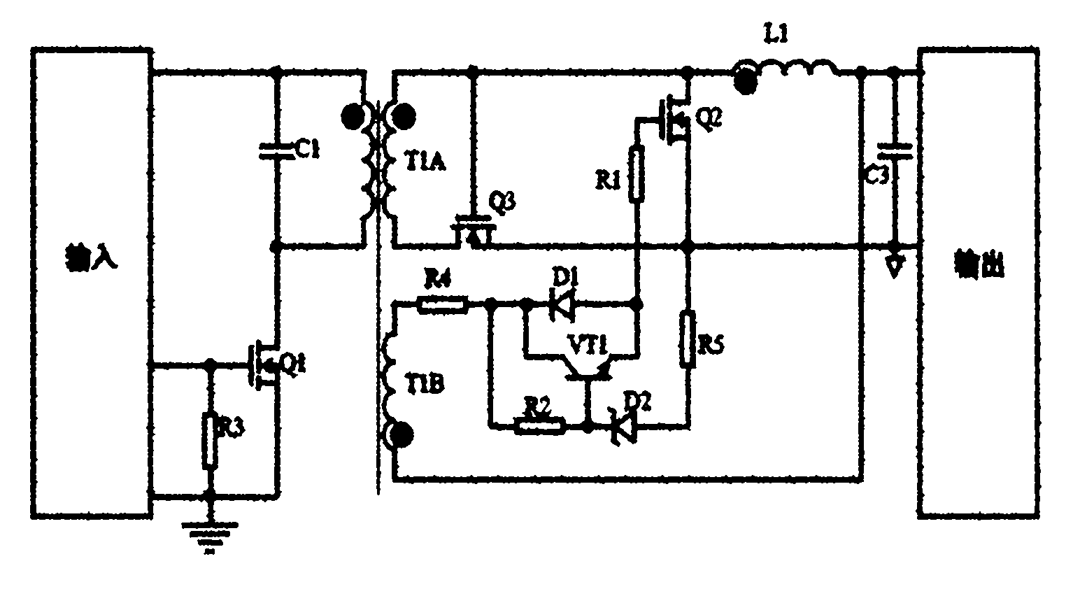 Forward topology synchronous rectification driver circuit