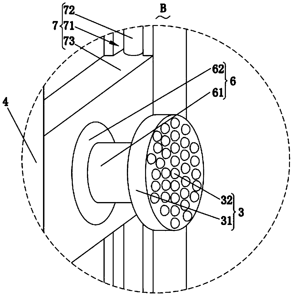 An aluminum profile spraying system