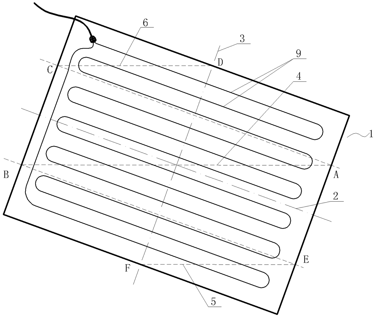 A kind of folding method of electric blanket