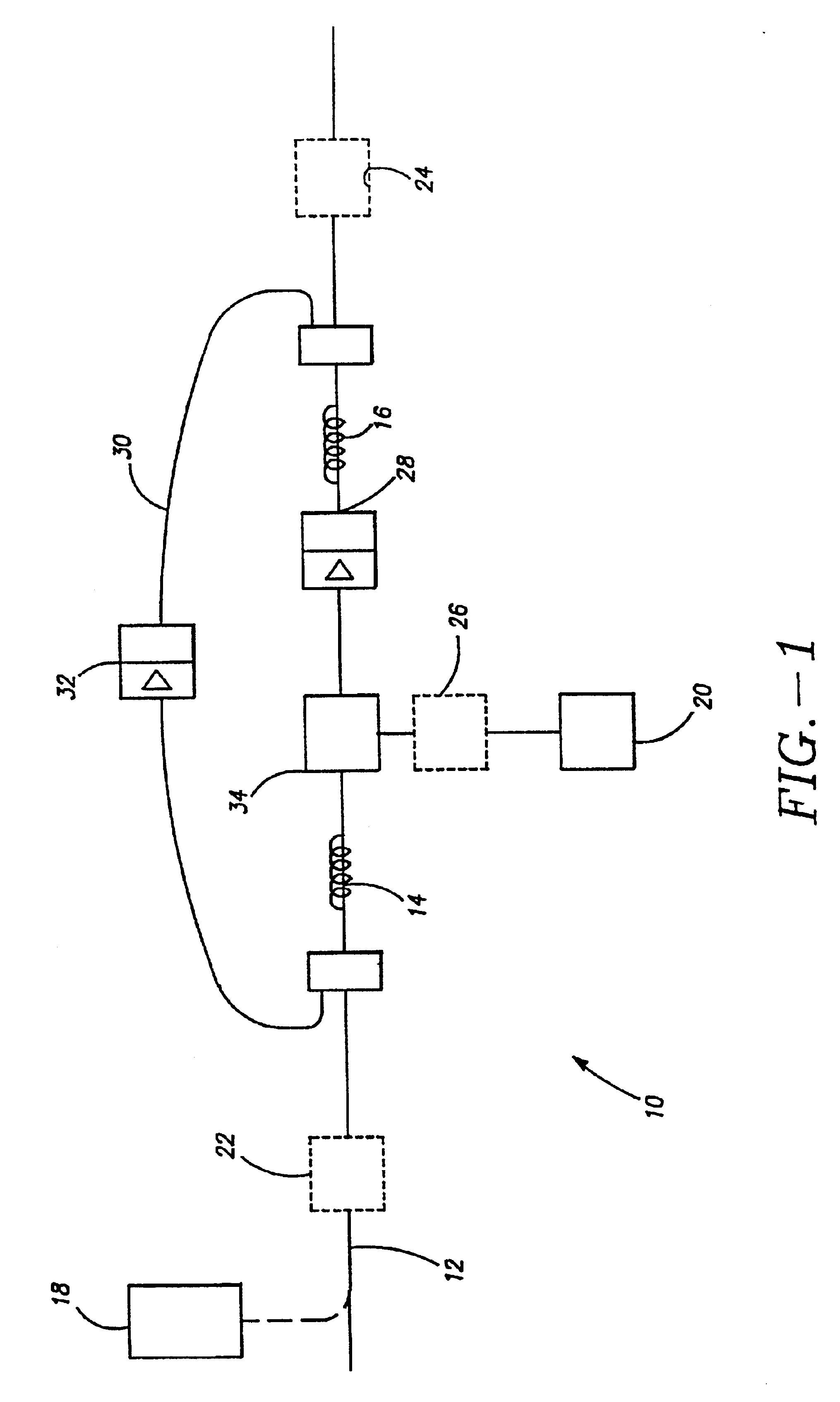 Multi-stage optical amplifier and broadband communication system