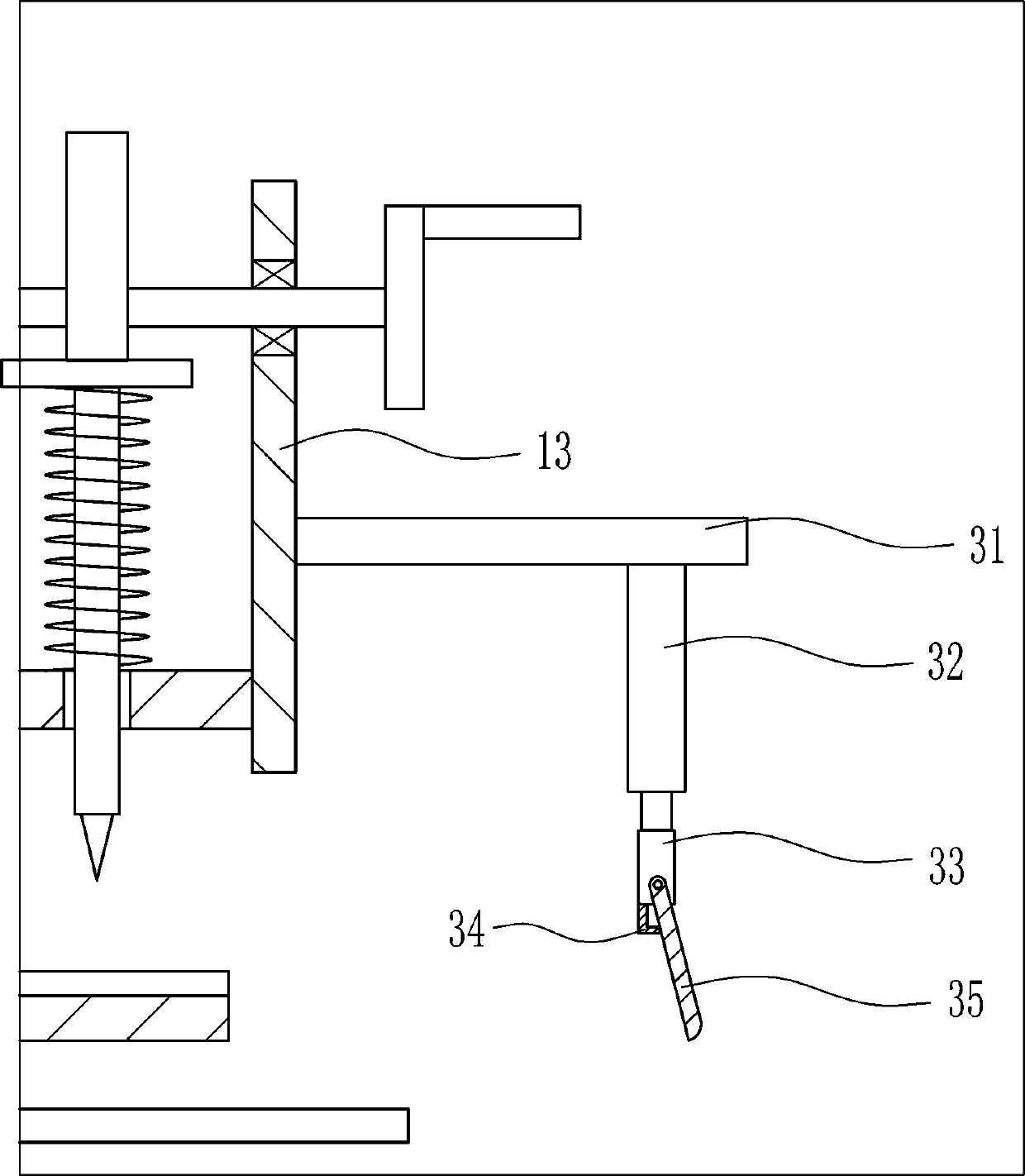 A wind grass cutting equipment for puerpera after giving birth