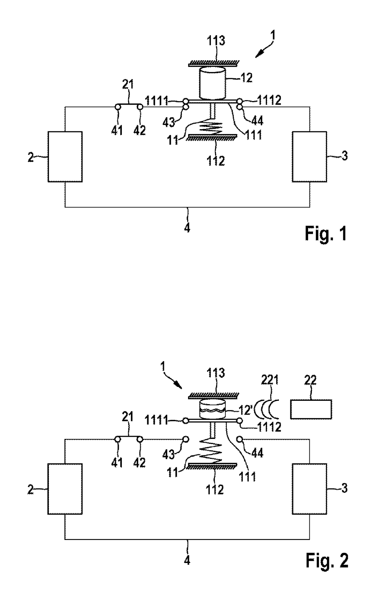 Switching device for a battery, and battery comprising said switching device