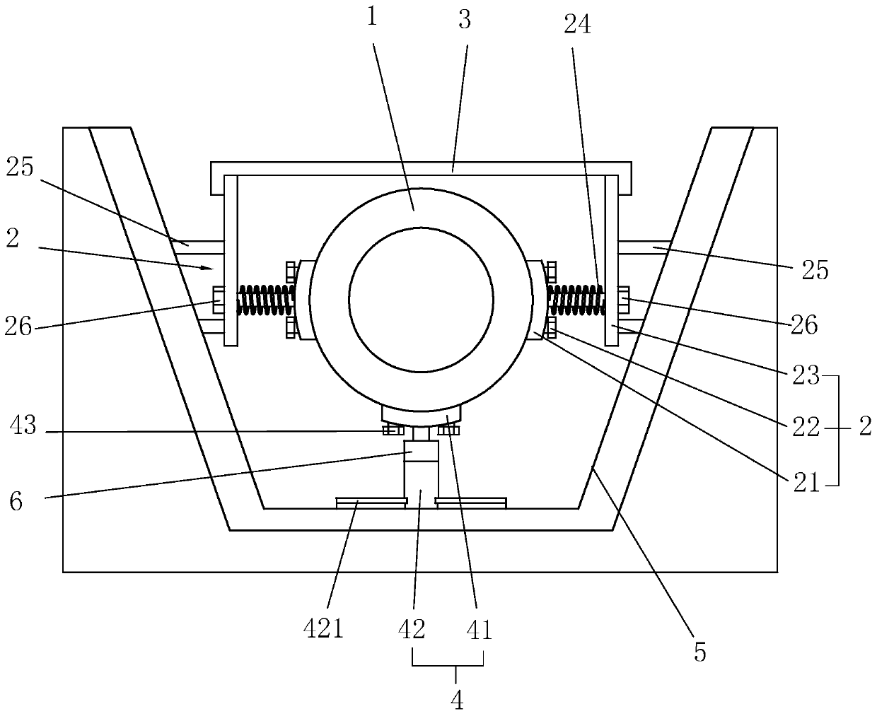 Gas pipeline system laying structure and laying method