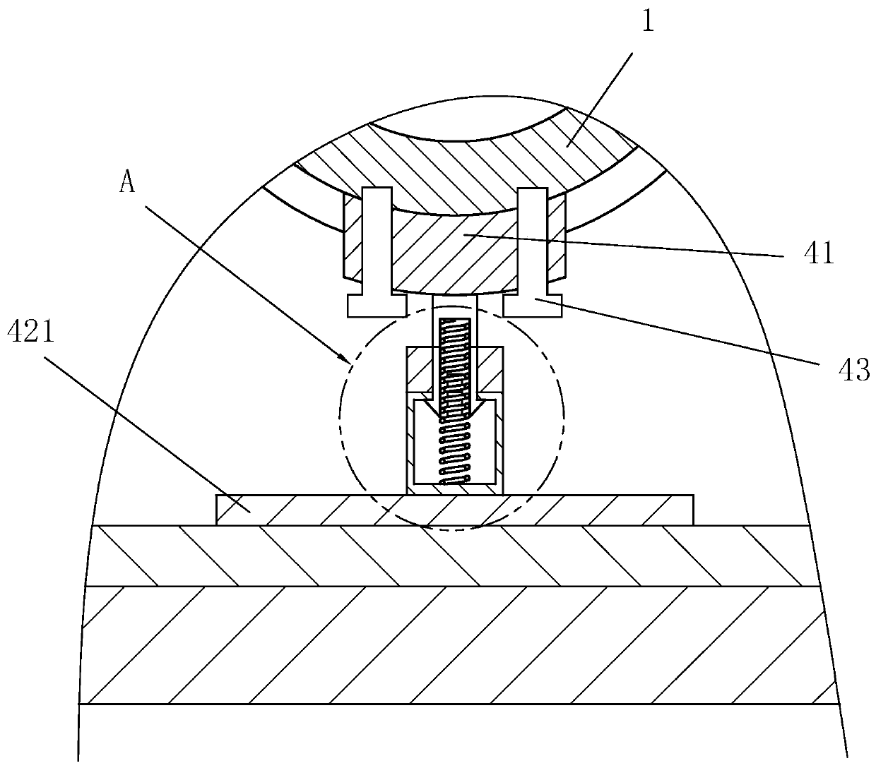 Gas pipeline system laying structure and laying method