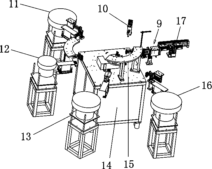 Automatic assembly production line of wall socket