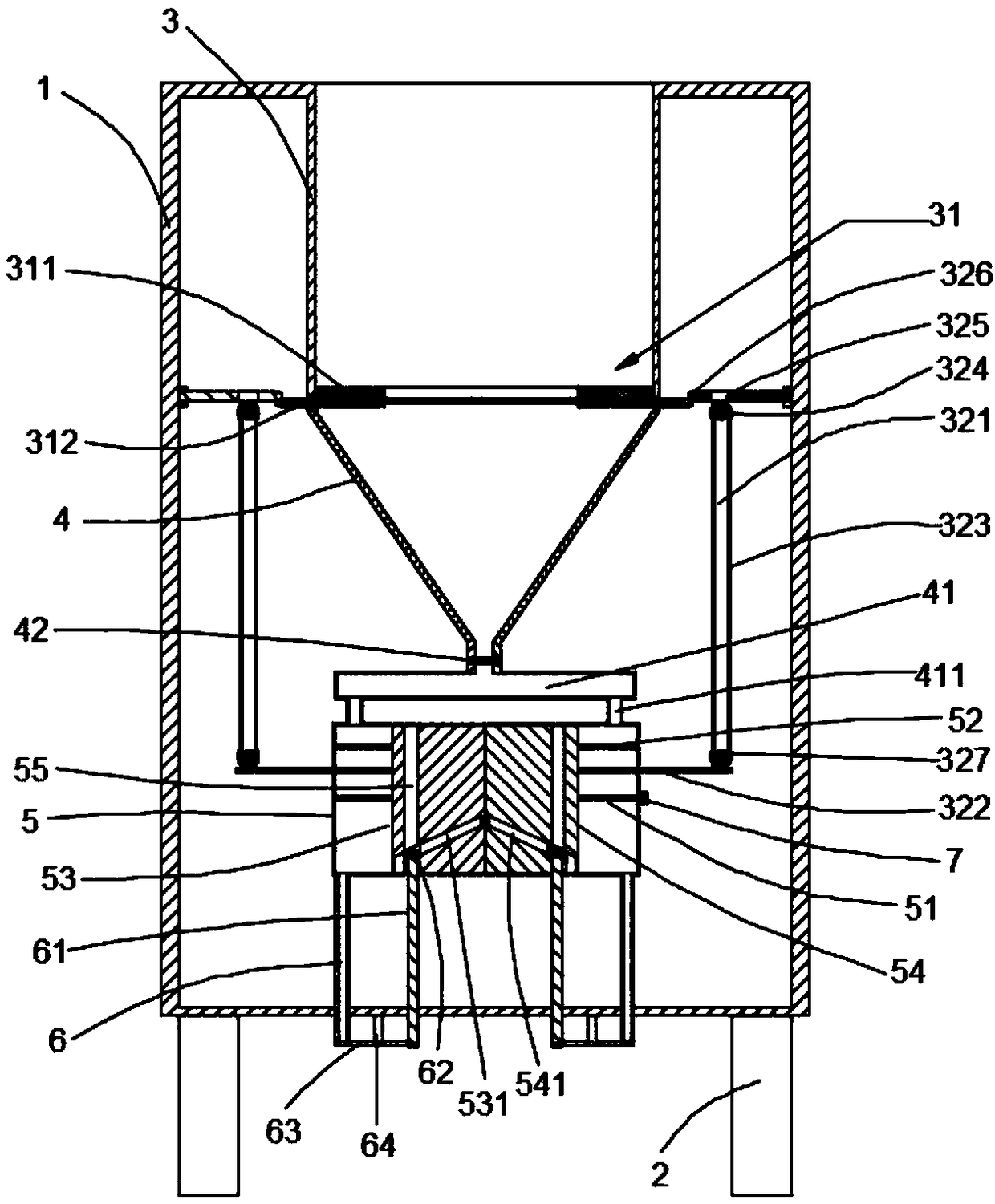 Flocculant type environmentally-friendly wastewater treatment device