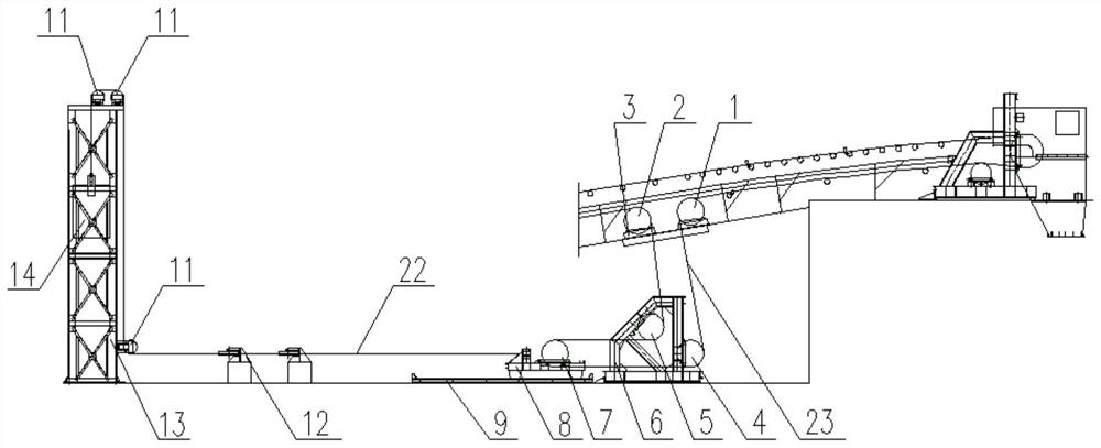 Belt tensioning device and method under height limited condition