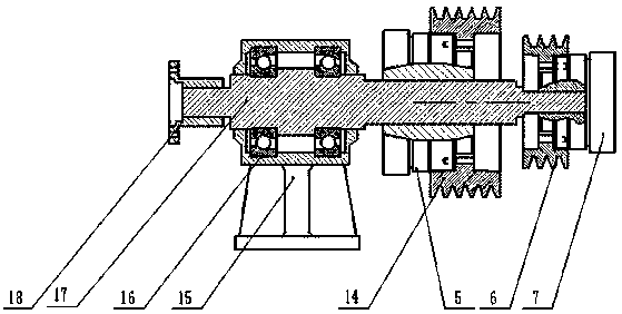 Washing and sweeping vehicle and power transmission device thereof